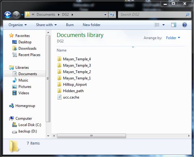My Documents DG2 Inside Folder